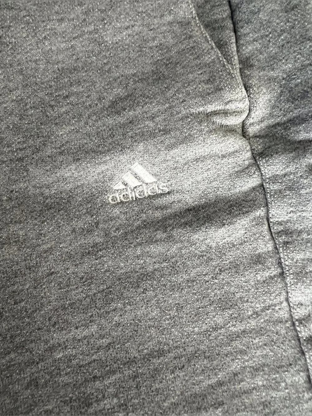 adidas Men’s Gray Athletic Fleece Drawstring Shorts